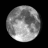 Waning Gibbous, Moon age: 18 days, 3 hours, 9 minutes, 91%