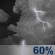 Wednesday Night: Chance Showers And Thunderstorms then Showers And Thunderstorms Likely