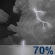 Saturday Night: Chance Showers And Thunderstorms then Showers And Thunderstorms Likely