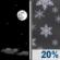 Saturday Night: Mostly Clear then Slight Chance Light Snow